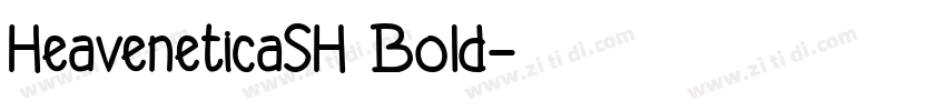 HeaveneticaSH Bold字体转换
